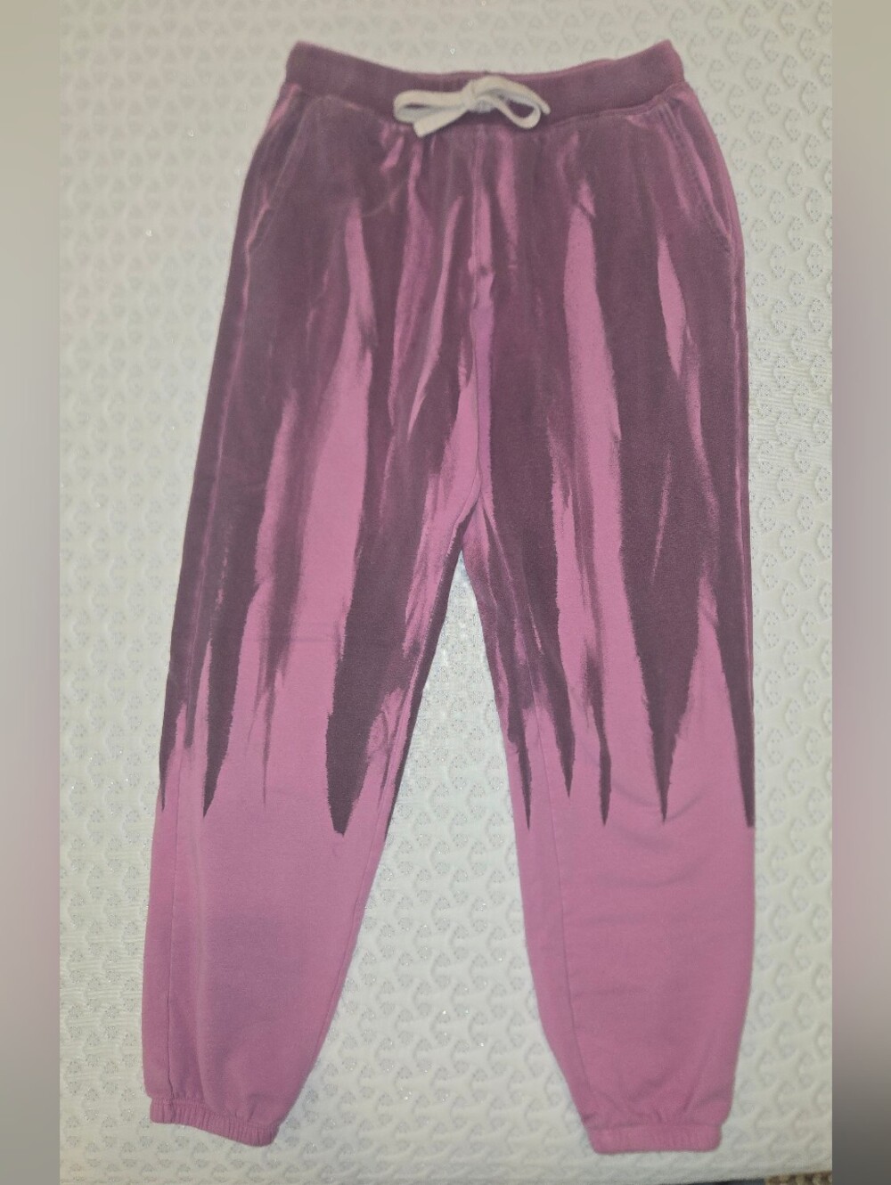 Electric & Rose Tie-Dye Sweatpants Joggers Pink Purple – Size Small